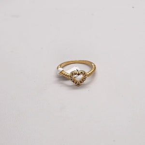 Brand New Brazilian 18k Gold Filled Heart Ring