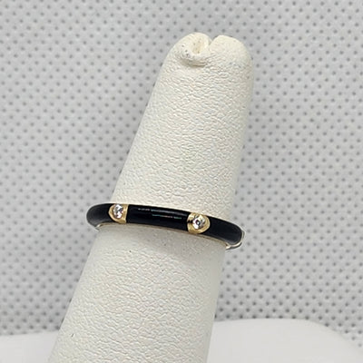 Brand New Sterling Silver 925 Black Band / Ring