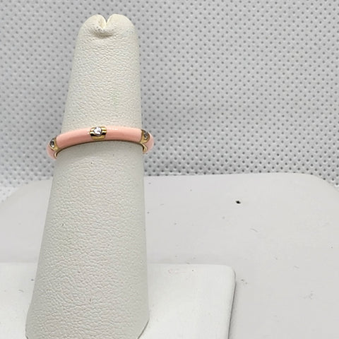 Brand New Sterling Silver 925 Light PINK Band / Ring