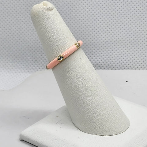 Brand New Sterling Silver 925 Light PINK Band / Ring