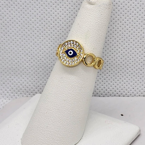 Brand New Sterling Silver 925 Blue Evil Eye Ring