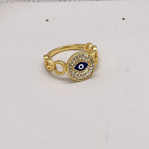 Brand New Sterling Silver 925 Blue Evil Eye Ring