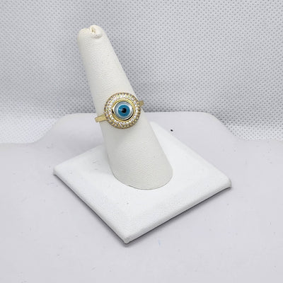 Brand New Sterling Silver 925 Blue Evil Eye Ring