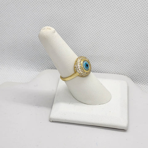 Brand New Sterling Silver 925 Blue Evil Eye Ring