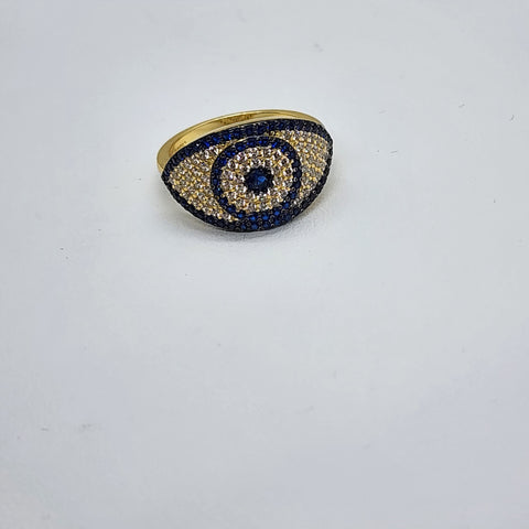 Brand New Sterling Silver 925 Blue Evil Eye Ring