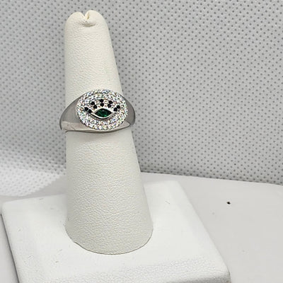 Brand New Sterling Silver 925 Evil Eye Ring