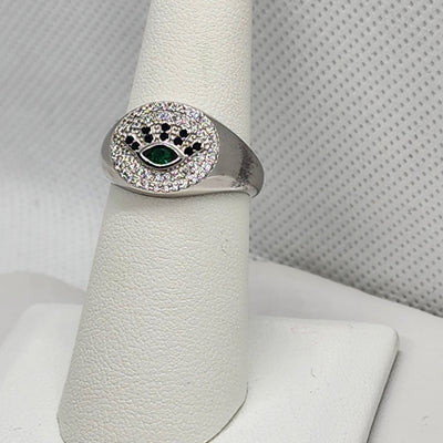 Brand New Sterling Silver 925 Evil Eye Ring