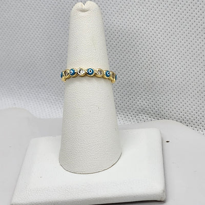 Brand New Sterling Silver 925 Blue Eye Ring