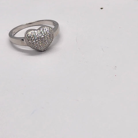 Brand New Sterling Silver 925 Heart Ring