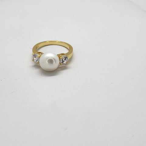 Brand New Sterling Silver 925 Pearl Gemstone Ring