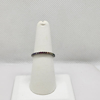 Brand New Sterling Silver 925 Multi Color Ring