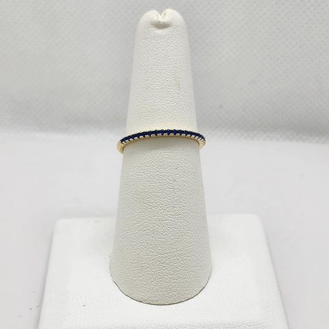 Brand New Sterling Silver 925 Blue Gold  Ring