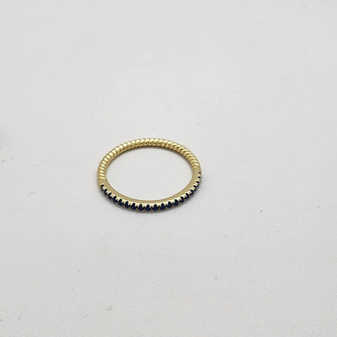 Brand New Sterling Silver 925 Blue Gold  Ring