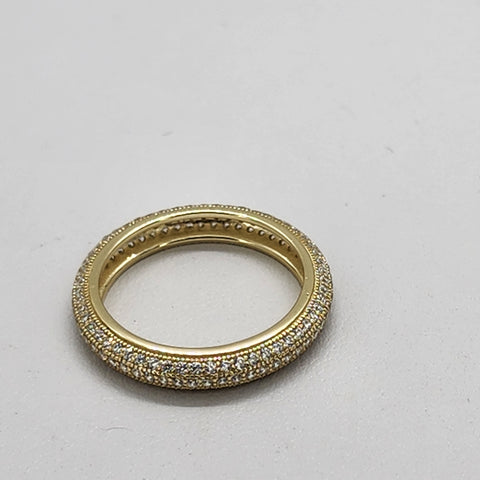 Brand New Sterling Silver 925 Gold CZ Ring