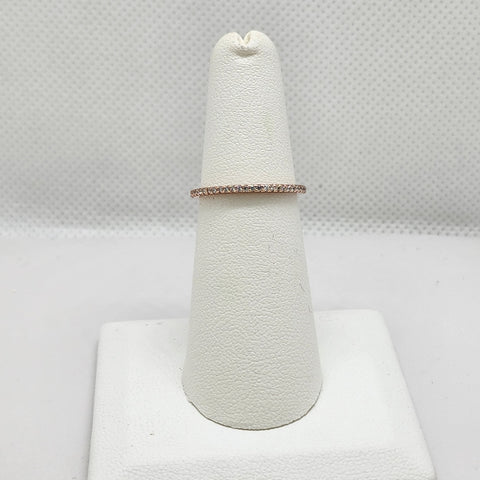 Brand New Sterling Silver 925 Rose Gold Cz Ring