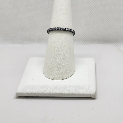 Brand New Sterling Silver 925 Rhodium Cz Ring