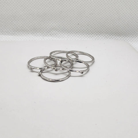 Brand New Sterling Silver 925 5pcs Ring