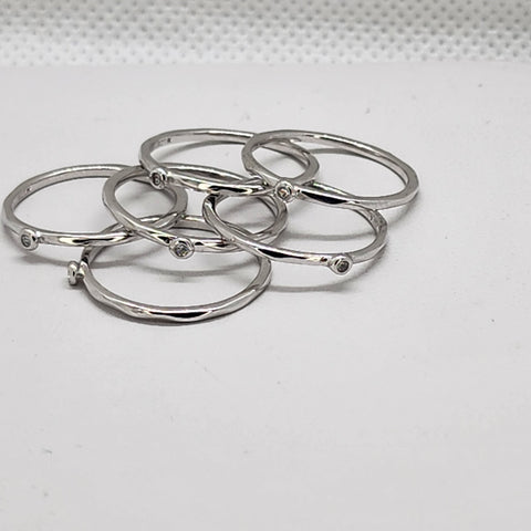 Brand New Sterling Silver 925 5pcs Ring