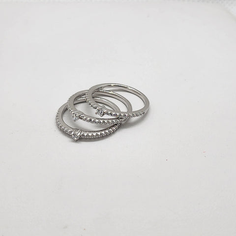 Brand New Sterling Silver 925 3 pc Ring