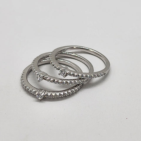 Brand New Sterling Silver 925 3 pc Ring