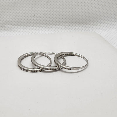 Brand New Sterling Silver 925 3pc Ring