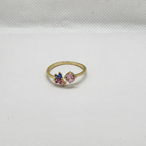 Brand New Sterling Silver 925 Multi Color Gemstones Ring