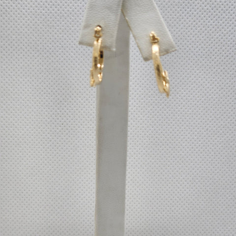 Brand New Brazilian 18k Gold Filled Starfish Hoop Earrings