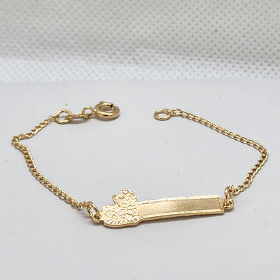 Brand New Brazilian 18k Gold Filled Cat Bracelet