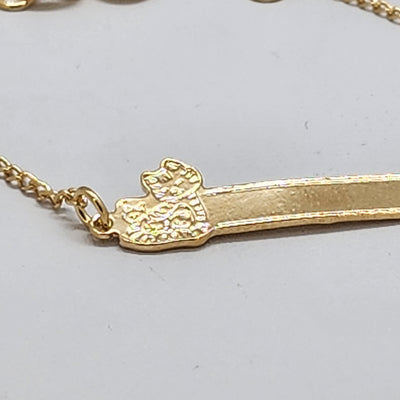 Brand New Brazilian 18k Gold Filled Cat Bracelet