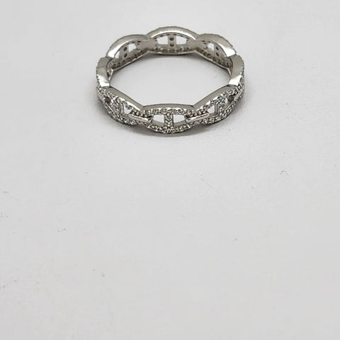 Brand New Sterling Silver 925 Link Design Ring