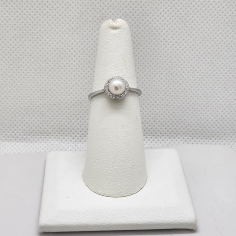 Brand New Sterling Silver 925 Pearl Ring