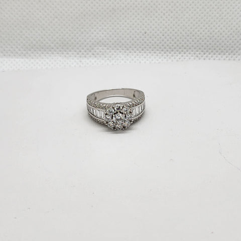 Brand New Sterling Silver 925 Halo design Ring