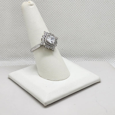 Brand New Sterling Silver 925 Diamond Shape Ring