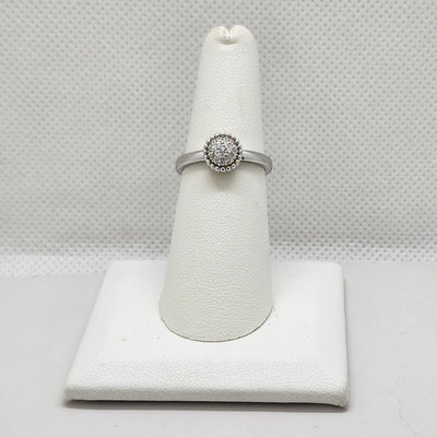 Brand New Sterling Silver 925 Round Cubic Zirconia Stones Ring