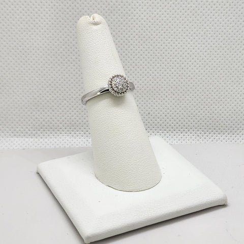 Brand New Sterling Silver 925 Round Cubic Zirconia Stones Ring