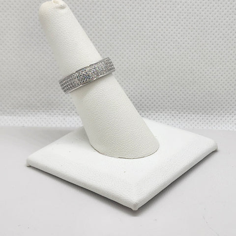 Brand New Sterling Silver 925 Cubic Zirconia Stones Band / Ring