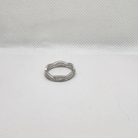 Brand New Sterling Silver 925 Twist Design Ring