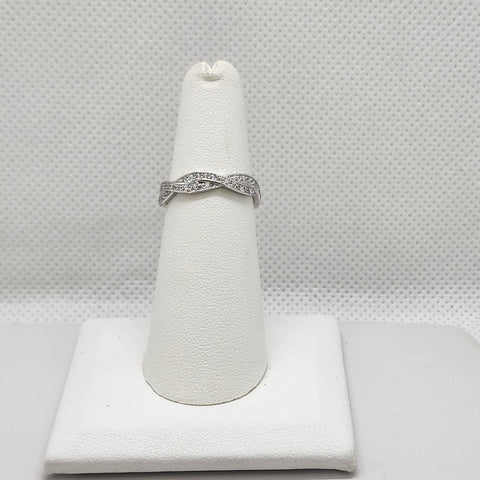 Brand New Sterling Silver 925 Twist Design Ring