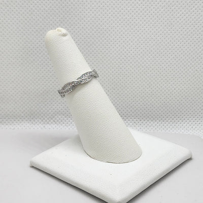 Brand New Sterling Silver 925 Twist Design Ring