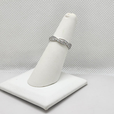 Brand New Sterling Silver 925 Twist Design Ring