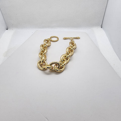 Brand New Brazilian 18k Gold Filled Link Bracelet