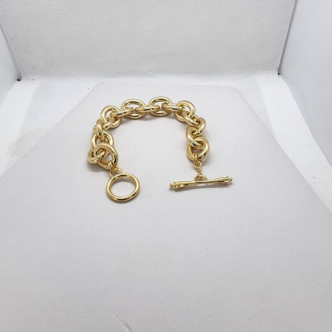 Brand New Brazilian 18k Gold Filled Link Bracelet