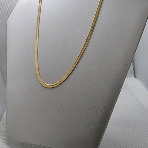 Brand New Brazilian 18k Gold Filled Herring Bone Chain / Necklace