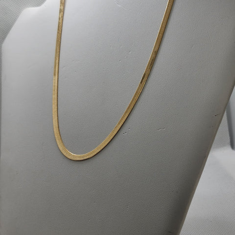 Brand New Brazilian 18k Gold Filled Herring Bone Chain / Necklace