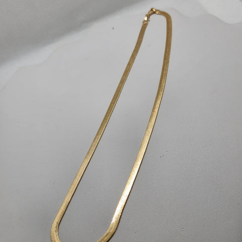 Brand New Brazilian 18k Gold Filled Herring Bone Chain / Necklace