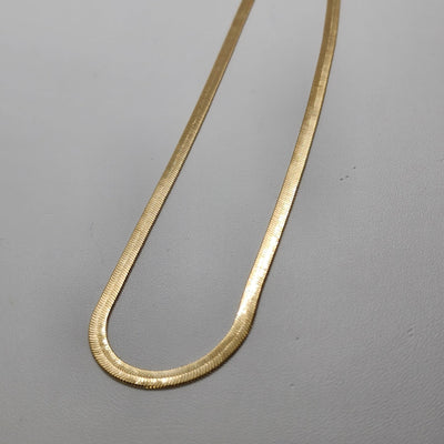 Brand New Brazilian 18k Gold Filled Herring Bone Chain / Necklace