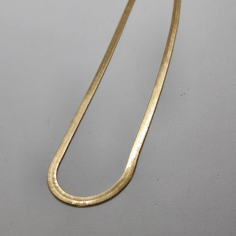 Brand New Brazilian 18k Gold Filled Herring Bone Chain / Necklace