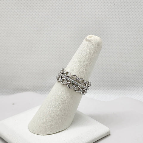 Brand New Sterling Silver 925 3pc Multi Design Ring