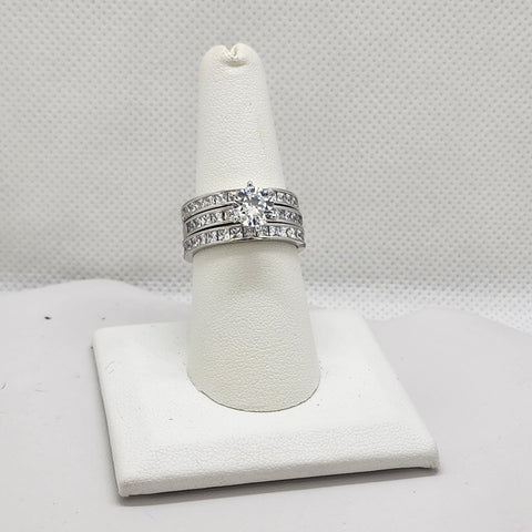 Brand New Sterling Silver 925 3pcs Set Ring