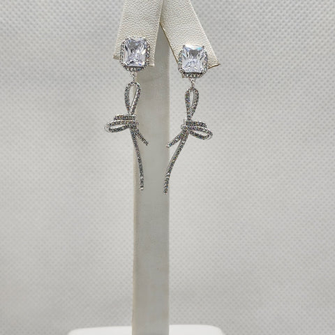 Brand New Sterling Silver 925 Side Bow Earrings